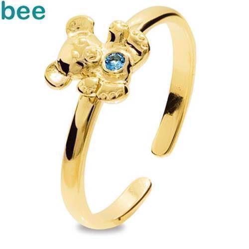 Image of Bee Jewelry Girls First Gold Ring 9 kt guld fingerring blank, model 25291-SPAQ-K